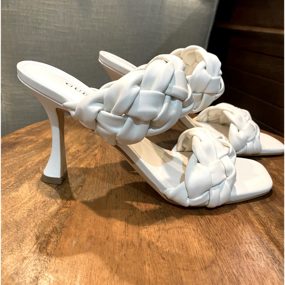 Guess White Harley heels